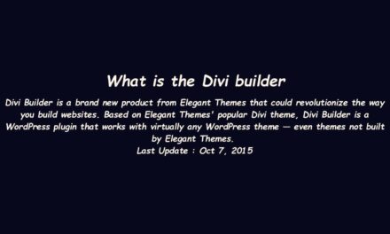 What is the Divi builder