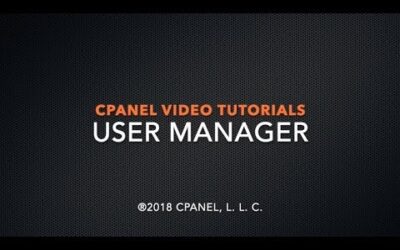 cPanel Tutorials – User Manager