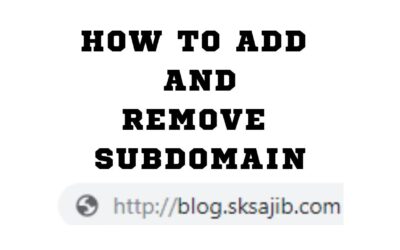 How to create subdomain in Cpanel | How to delete subdomain in Cpanel